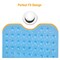 Bath Tub Mat Non-Slip Shower Mat BPA-Free Massage Anti-Bacterial with Suction Cups Washable